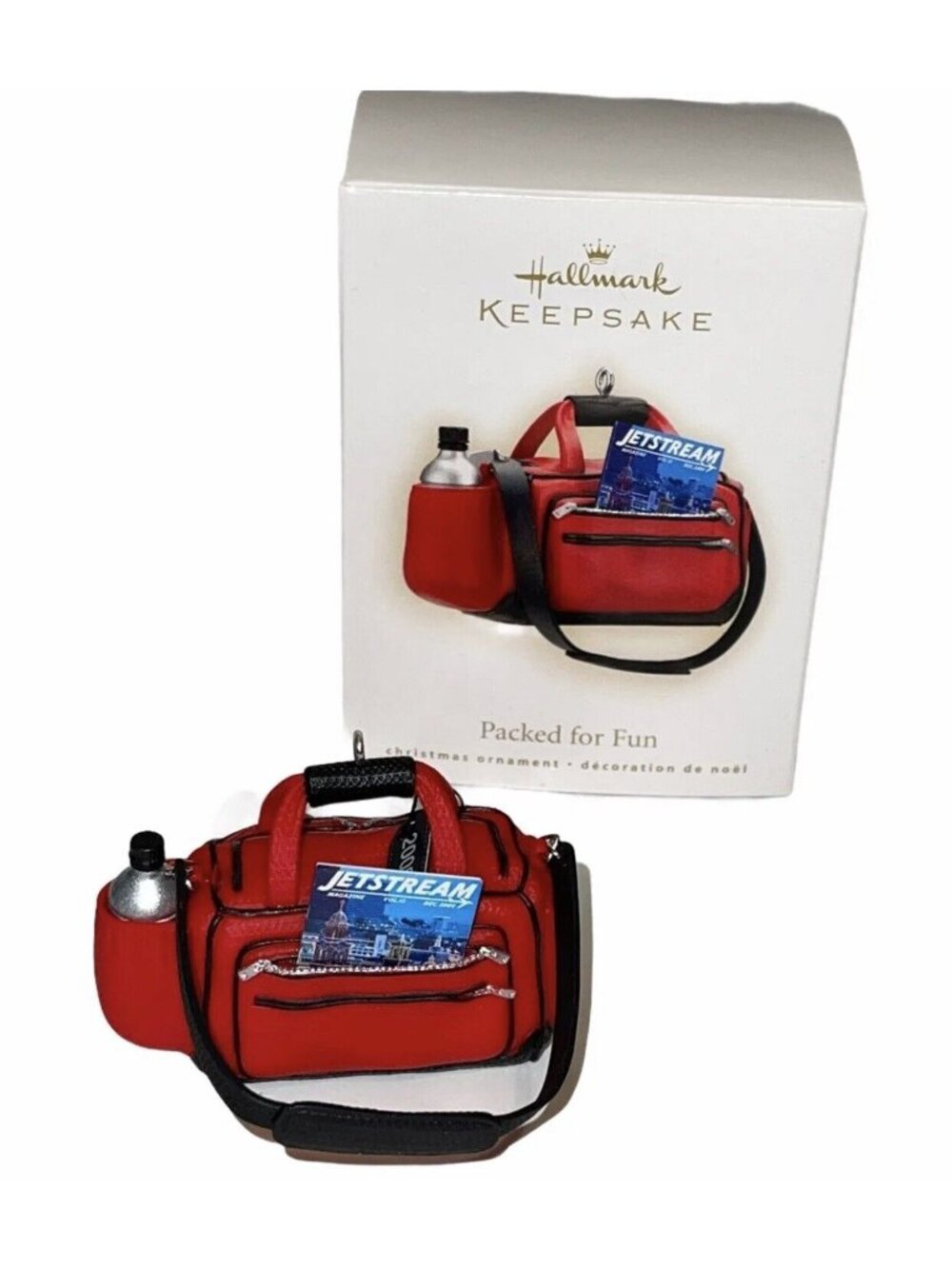 Hallmark Keepsake Ornament PACKED FOR FUN Travel Bag Suitcase Tom Best 2009